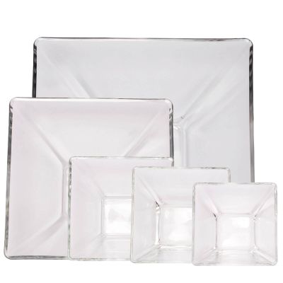 Image of Aja Square Glass Bowls